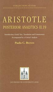 Aristotle: posterior analytics...