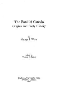 Bank of Canada/La Banque du Canada