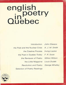 English Poetry in Quebec