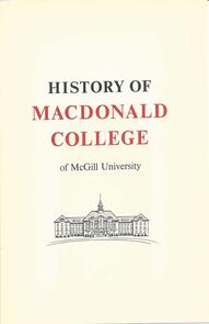 History of MacDonald College of McGill University