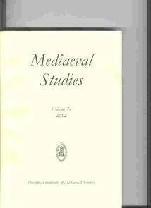 Mediaeval Studies 74 (2012)