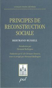 Principes de reconstruction sociale Les