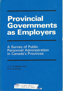 Provincial Governments as Employers