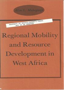 Regional Mobility and Resource Development in West Africa