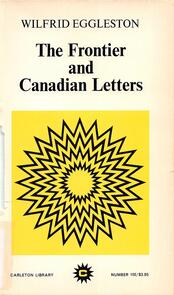 The Frontier and Canadian Letters